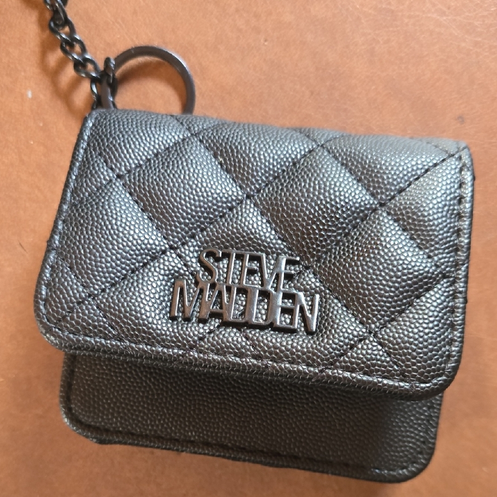 Steve Madden Black Quilted Mini Crossbody